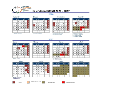 Calendario Temporada 2026-2027